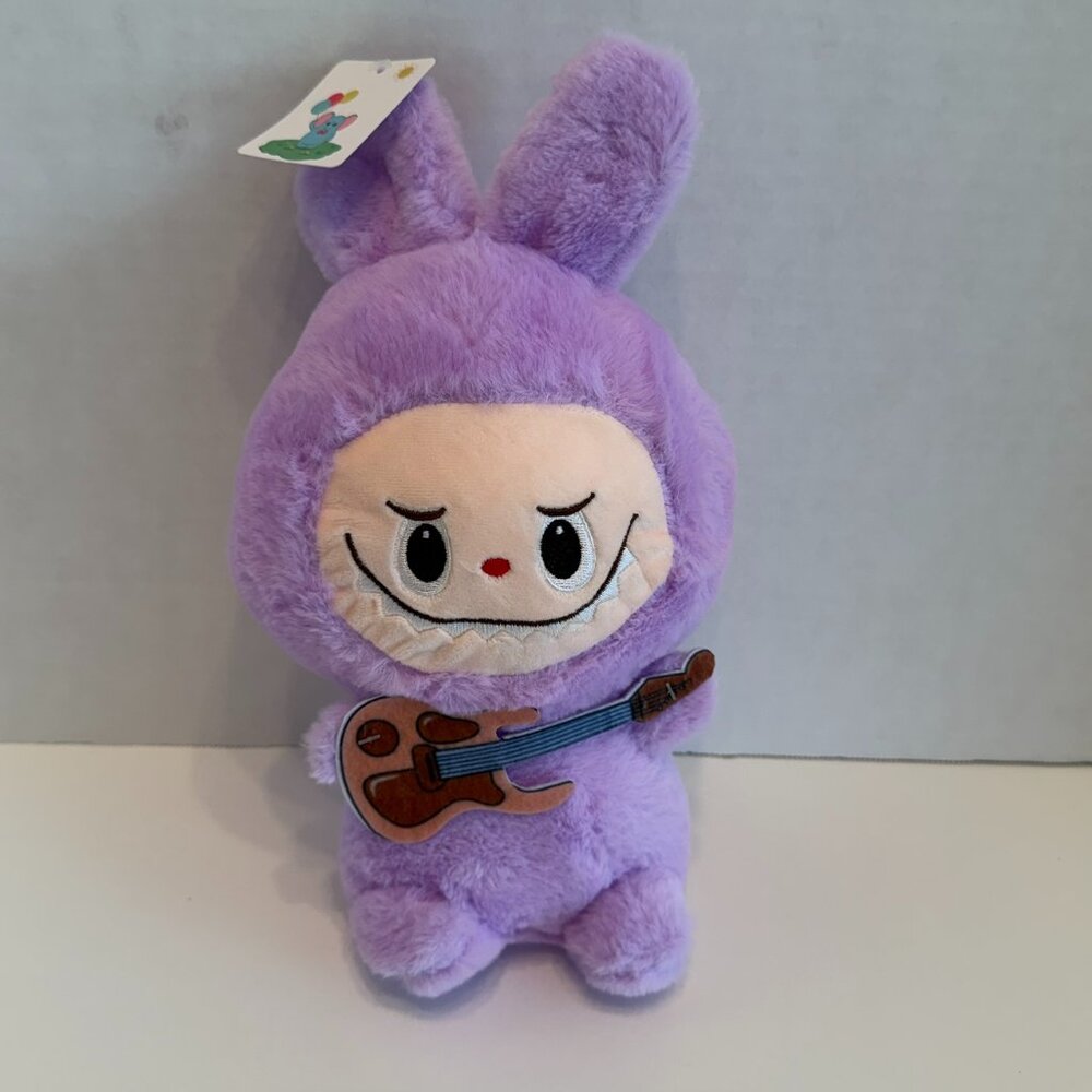 Purple Labubu‎ Monster w/Guitar Plush Toy (BRAND-NEW W/TAGS)